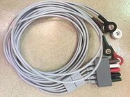 Mindray PM7000 PM8000 PM9000 T5 T8 ECG Cable  5 lead leadwire AHA Snap 0010-30-43145