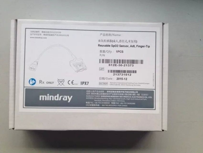 Mindray resuable SpO2 Sensor , Adt , Finger Tip 512E-30-21373