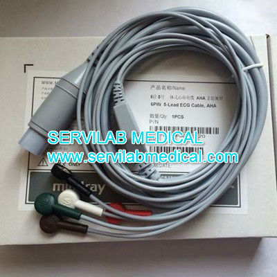 Mindray PM7000 PM8000 PM9000 5-lead 6 pin ECG cable